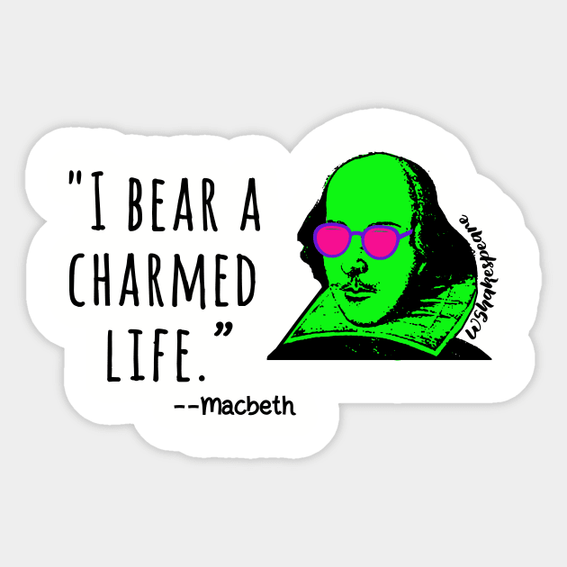 Shakespeare Quote Macbeth Sticker by Scarebaby